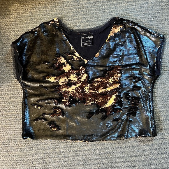 Free People sequin blouse - Picture 2 of 4